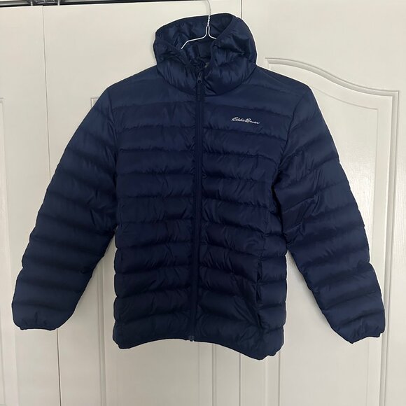 Eddei Bauer Youth Down Parka, Navy blue, 14 - Picture 1 of 6